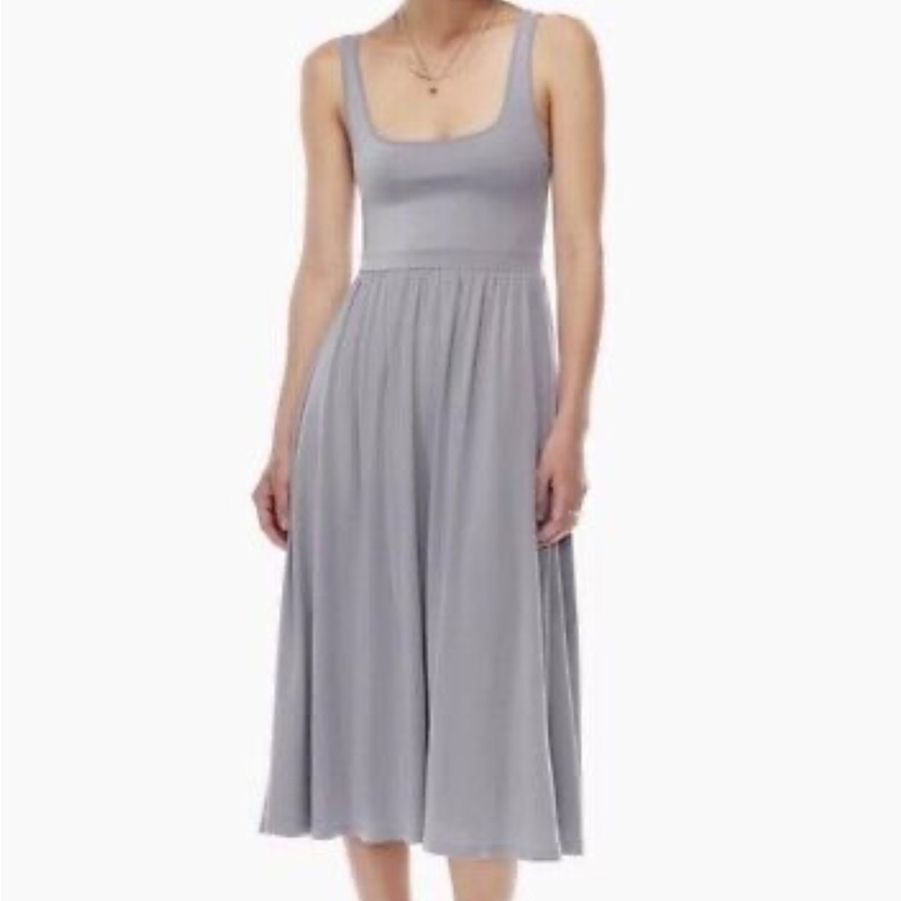 Aritzia Wilfred wosn gray Market Midi Dress size XL